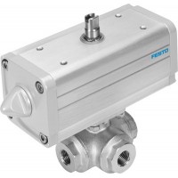 Кран с приводом Festo VZBA-1/2-GGG-63-32L-F0304-V4V4T-PS30-R-90-4-C 1915545